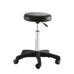 sgabello per parrucchiere nero