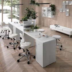 tavolo manicure con espositore per estetista centro estetico