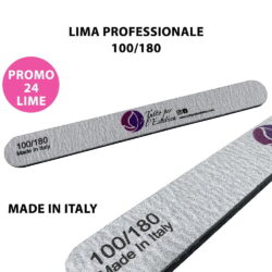 25 ITALIENISCHE Feilen 2 Seiten Körnung 100 - 180 für Kosmetikerin Beauty Center Maniküre Nagel Nailart