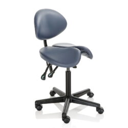 Ergonomischer Sattelhocker für Kosmetikerinnen mit Rückenlehne für Wellness-Kosmetikerinnen