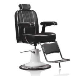Friseurstuhl Friseurstuhl Haar MALAGA Chrom Runde Basis XANITALIA