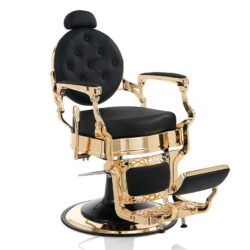 Friseurstuhl Gold oder Schwarz, höhenverstellbar und verstellbar