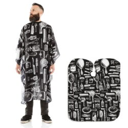 HERREN-SCHNEIDEUMHANG AUS WASSERABWEISENDEM POLYESTER MIT 6 KNÖPFEN, MODELL NEW YORK
