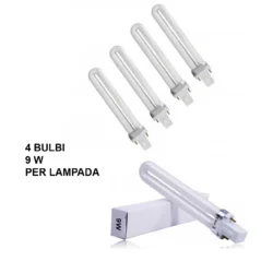4 Glühbirnen für UV-Manikürelampe, 9-W-Glühbirne