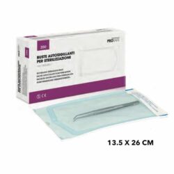Selbstklebende Sterilisationsbeutel 13,5x26 cm Packung mit 200 Stück