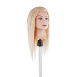 Testa Studio Kunstkopf, 100 % natürliches blondes Echthaar, 50 cm, zum Frisieren
