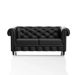 Wartesofa, 2-Sitzer, Friseur, Chester-Stil