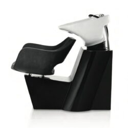 SCHWARZES FRISEURWASCHBECKEN KERAMIK KIPPBECKEN