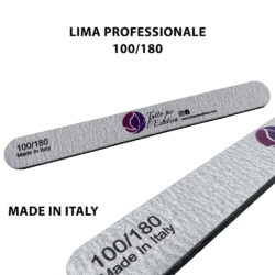 ITALIENISCHE Feile 2 Seiten Körnung 100 - 180 für Kosmetikerin Beauty Center Maniküre Nagel Nailart