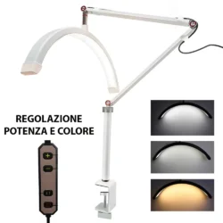 LED Bogentischleuchte mit Klemmleuchte mit Verstellung