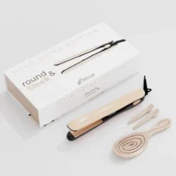 BOX ROUND & SLEEK GOLD SHINE EDITION Haarglätter
