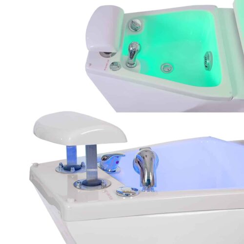 Sanfter motorisierter elektrischer Pedikürestuhl mit Farbtherapie-Hydromassagebad – Bild 3