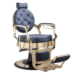Vintage blauer Friseurstuhl Barber Shop BUZZ
