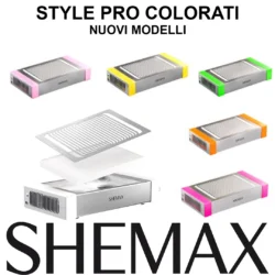 Shemax STYLE PRO Bunter Nagelstaubsauger für Kosmetikerinnen, 6 Farben – Neues Modell