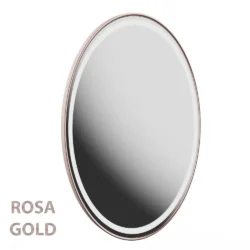 LED-Touch-Friseurspiegel in Roségold oder Silber