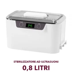 Ultraschall-Sterilisator für Kosmetikerinnen, Reinigung und Sterilisation von Schönheitssalon-Werkzeugen, 0,8 Liter, 60 W