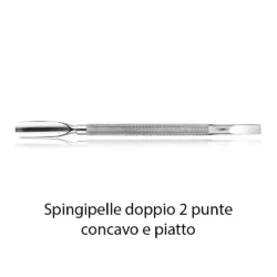 Doppelter 2-Spitzen-Hautschieber - konkav und flach AUS STAHL