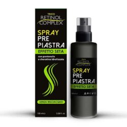 Vorglättungsspray mit seidigem Effekt mit Panthenol und hydrolysiertem Keratin ohne Ausspülen - Retinol-Komplex
