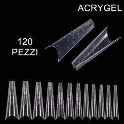 120 ACRYGEL-SPITZEN - SCHMALE C-FÖRMIGE SPITZE
