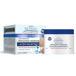 Aufpolsternde Pflege mit Hyaluronsäure, 250 ml, Körper, Hände, Gesicht – Retinol-Komplex – 250 ml