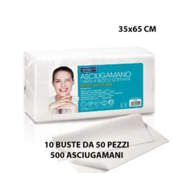 500 geprägte Einweg-Papiertücher, 10 Packungen