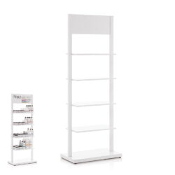Doppelseitiger weißer Stahl-Displayständer für Beauty-Spa-Wellnesscenter-Produkte