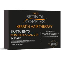 KERATIN-FLASCHE BEHANDLUNG GEGEN HAARAUSFALL KERATIN-HAARTHERAPIE - RETINOL-KOMPLEX - 6 Fläschchen à 10 ml