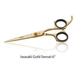 6" Haarschere, japanischer AISI 440 Stahl, IWASAKI GOLD SENSEI