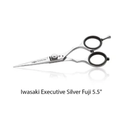 5,5" Haarschere, japanischer AISI 430 extra polierter Stahl, IWASAKI EXECUTIVE SILVER FUJI