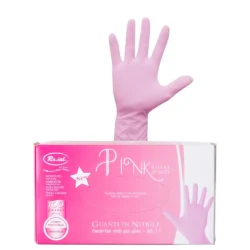 ROIAL 5 STAR EINWEG-NITRIL-ROSA-PUDERFREIE HANDSCHUHE