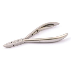 Zange für eingewachsene Zehennägel, 13 cm, gebogener Schnitt, Edelstahl, für Maniküre und Pediküre, Podologe, rostet nicht, KEOPALIA