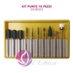 Maniküre-Fräserspitzen-Set CARBIDE Trockene Nagelhaut in Diamant 10 Stück Kosmetikerin Nageltechnikerin Kosmetiker Fräserspitzen