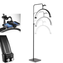 Professionelle Bogenlampe mit Standfuß für Beauty-, Make-up- und Gesichtsbehandlungen ARCO LIGHT SPECIALIST