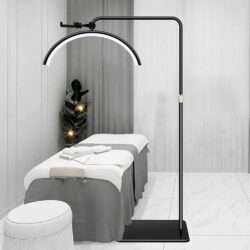 LAMPE FÜR WIMPERNVERLÄNGERUNG UND LAMINIERUNG VERSTELLBARER BOGEN MIT MOON-FERNBEDIENUNG