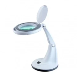 LED-Lampe mit Lupe 5 Dioptrien, Tischdesign mit drehbarem Ausguss