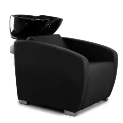 SCHWARZER KERAMIK-FRISEURTISCH BARBIER-WASCHSTUHL AR0984 NEVADA