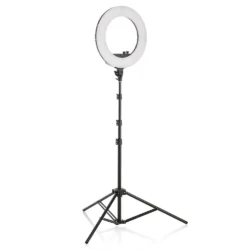 LED RING – Professionelle LED-Make-up-Lampe mit verstellbarem Ständer und Zubehör inklusive