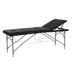 Tragbare Massageliege mit Tasche, 3 Gelenke, verstellbarer Aluminiumrahmen mit Koffer