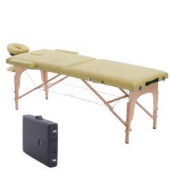 Klappbares Holzbett höhenverstellbar für Massage Kosmetikerin Massage mit Tasche