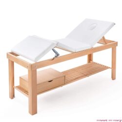 3-gelenkige Massageliege aus Holz für Beauty Center, Spa, italienisches Wellnesscenter