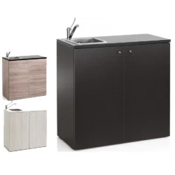 Serviceschrank mit Waschbecken für Friseur und Beauty-Center