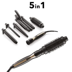 Professionelles Lockenstab-Set 5in1 Turmalin Keramik Haarglätter AIR COMBO PRO STYLING