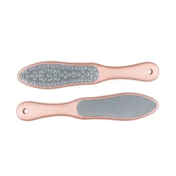 Rosa Stahlraspel für die Pediküre, mikroperforierter Laser für Schwielen und Hühneraugen