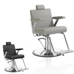 HAIR MAIORCA Friseurstuhl mit verstellbarer Rückenlehne, schwarz oder grau