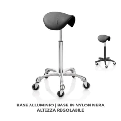 Roller Pro Ideal Friseurhocker – geformter Sattel