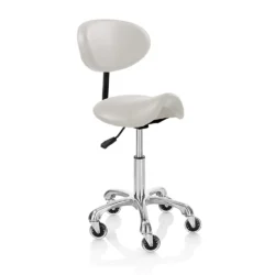 Hocker für Kosmetikerin mit Rückenlehne Beauty Center Elitè Pro Saddle