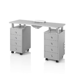 Kosmetiktisch mit eingebautem Ventilator, 2 Schubladen und Dunstabzugshaube
