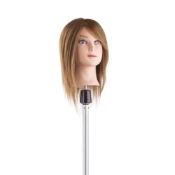 Testa Studio 100 % Echthaar, mittellanges Haar, Kunstkopf für Friseur