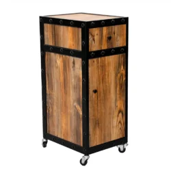 Friseurwagen aus Holz – Industriestil