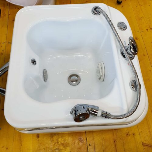 Pedikürebad für Schönheitstherapeuten mit Hydromassage, Farbtherapie, Fußdusche – Bild 9